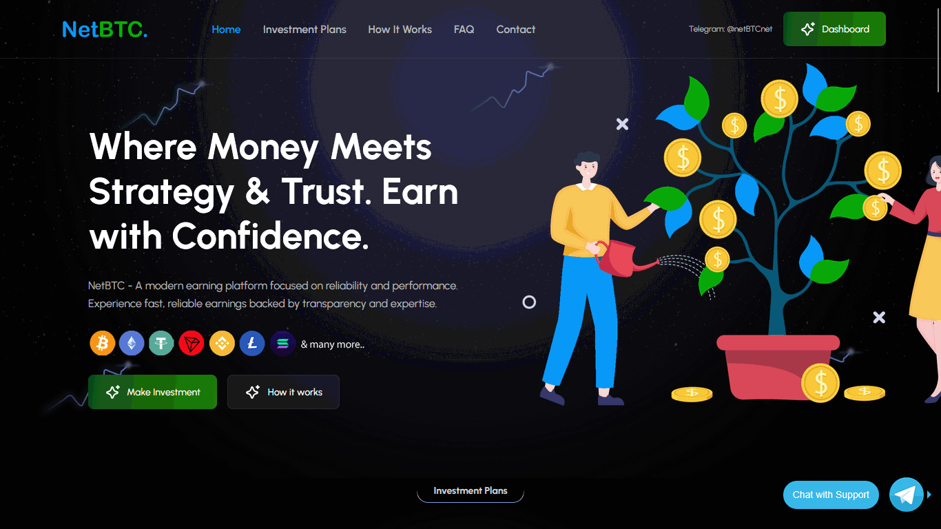 Invest in NetBTC netbtc.net