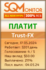 Кнопка Статуса для Хайпа Trust-FX