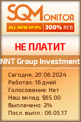 Кнопка Статуса для Хайпа NNT Group Investment