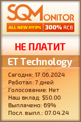 Кнопка Статуса для Хайпа ET Technology