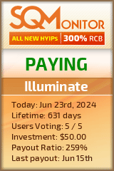 Illuminate HYIP Status Button