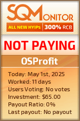 OSProfit HYIP Status Button