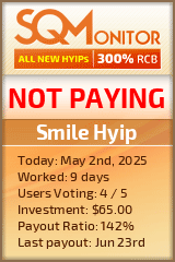 Smile Hyip HYIP Status Button