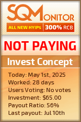 Invest Concept HYIP Status Button