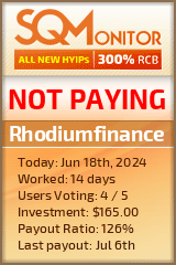 Rhodiumfinance HYIP Status Button