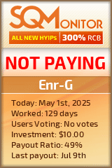 Enr-G HYIP Status Button