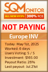 Europe INV Project Status Button
