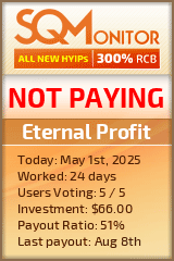 Eternal Profit HYIP Status Button