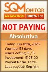 Absolutiva HYIP Status Button