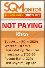 Kbso HYIP Status Button