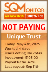 Unique Trust HYIP Status Button