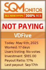 VDFive HYIP Status Button