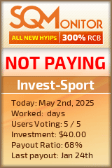 Invest-Sport HYIP Status Button