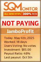 JamboProfit HYIP Status Button