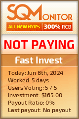 Fast Invest HYIP Status Button