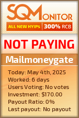 Mailmoneygate HYIP Status Button