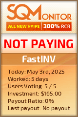 FastINV HYIP Status Button