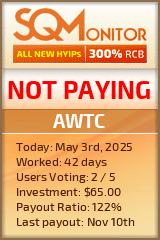 AWTC HYIP Status Button