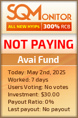 Avai Fund HYIP Status Button