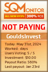 GouldsInvest HYIP Status Button