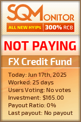 FX Credit Fund HYIP Status Button