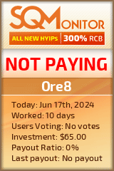 Ore8 HYIP Status Button