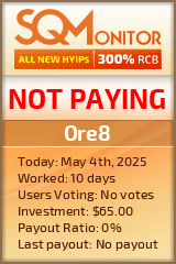 Ore8 HYIP Status Button