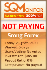 Srong Forex HYIP Status Button