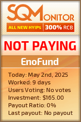 EnoFund HYIP Status Button