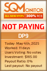 DP9 HYIP Status Button