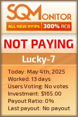 Lucky-7 HYIP Status Button