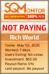 Rich World Project Status Button