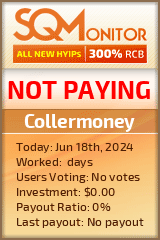 Collermoney HYIP Status Button