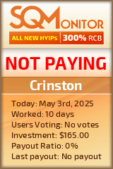 Crinston HYIP Status Button