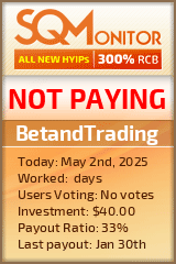 BetandTrading HYIP Status Button