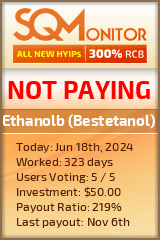 Ethanolb (Bestetanol) HYIP Status Button