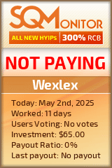 Wexlex HYIP Status Button