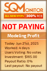 Modeling Profit HYIP Status Button