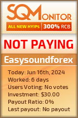 Easysoundforex HYIP Status Button