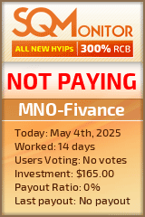 MNO-Fivance HYIP Status Button