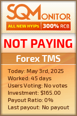 Forex TMS HYIP Status Button