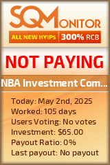 NBA Investment Company Project Status Button