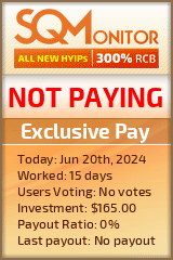 Exclusive Pay HYIP Status Button