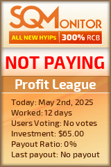 Profit League HYIP Status Button