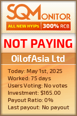 OilofAsia Ltd HYIP Status Button