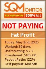 Fat Profit HYIP Status Button