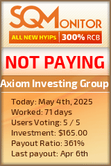 Axiom Investing Group HYIP Status Button