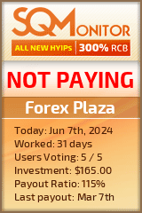 Forex Plaza HYIP Status Button