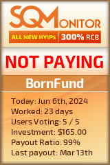 BornFund HYIP Status Button