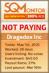 Dragadox Inc HYIP Status Button